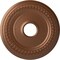 Ekena Millwork Classic Ceiling Medallion (Fits Canopies up to 12 3/4"), 18 5/8"OD 4"ID x 1 1/8"P, Polished Copper CM19CLPOS - alternate 1